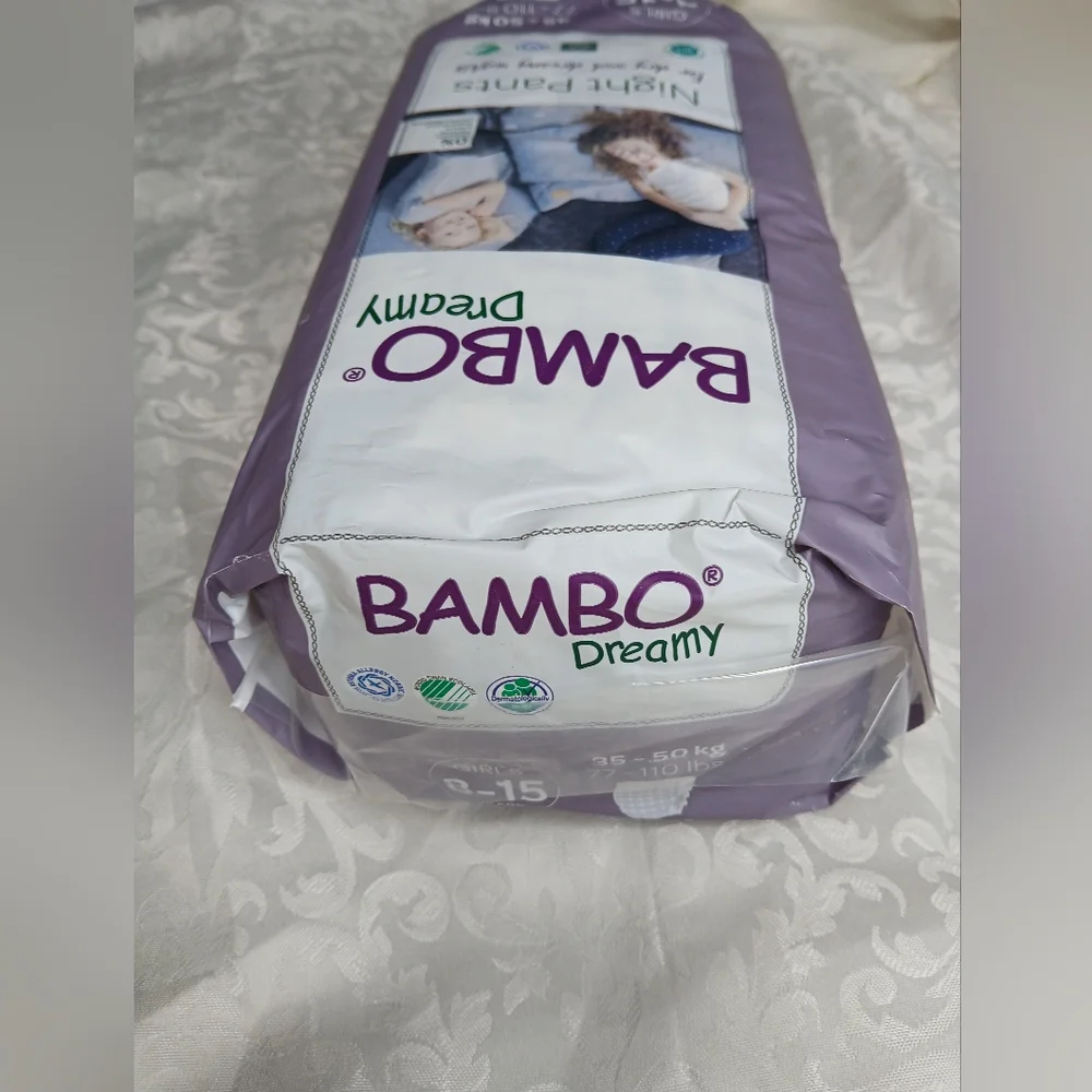 Bambo Dreamy Eco-Friendly Night Pants for Girls Age 8-15 Years, 77-110 lbs.